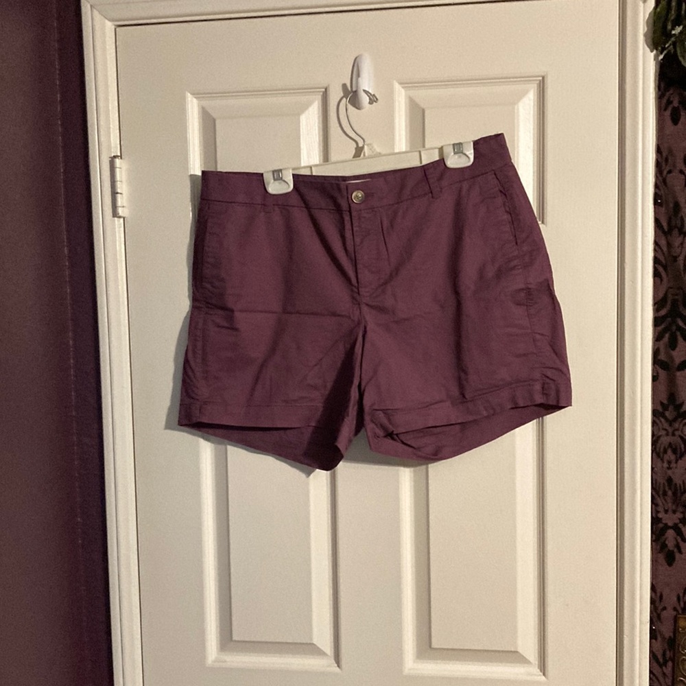 Old Navy Purple Cotton Shorts. Size 14